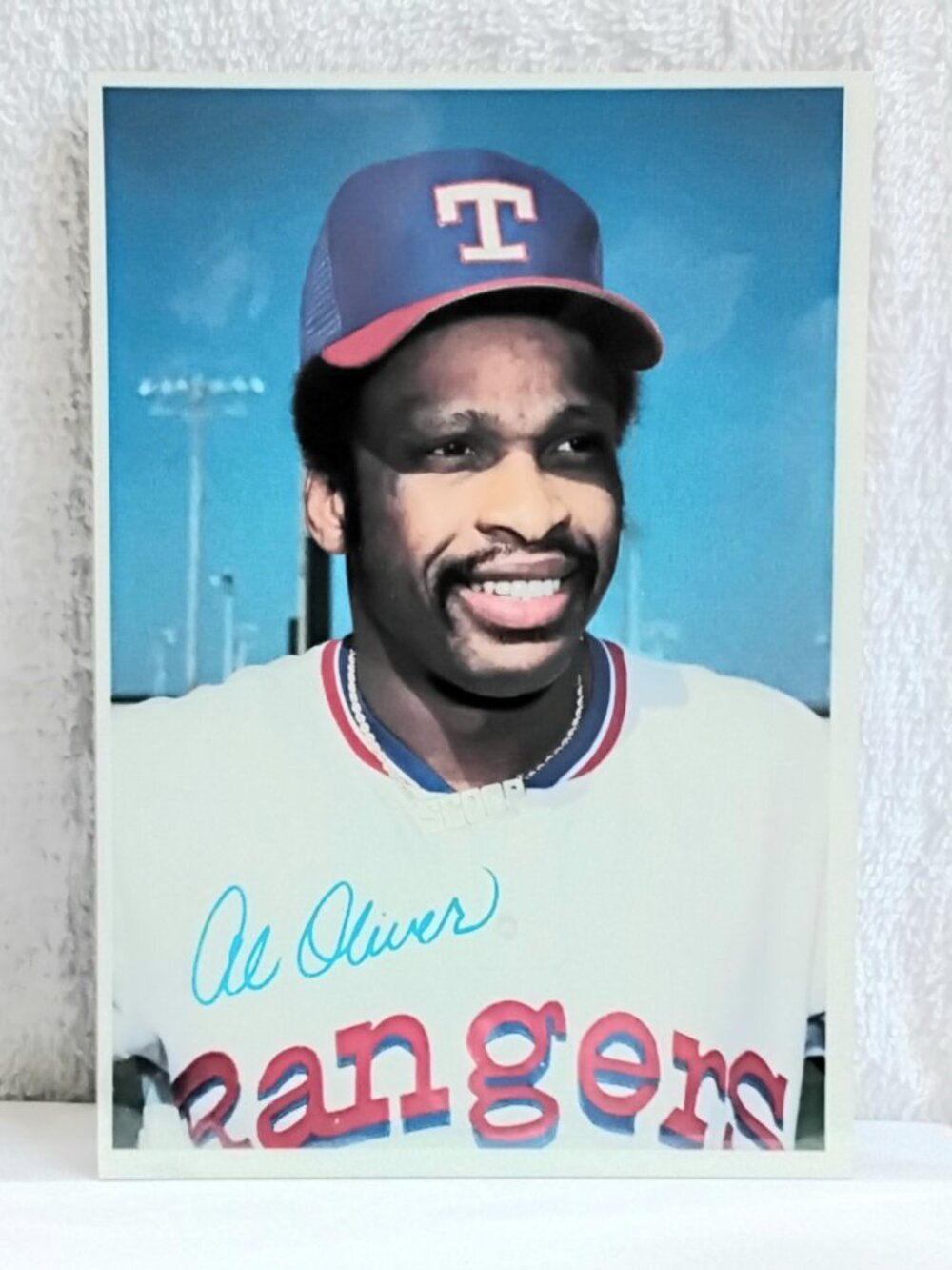 3/$25 VG/E 1980 Topps 5" x 7" Al Oliver Jumbo MLB Signature Card 35!!